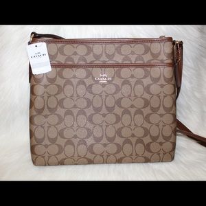 💗 Coach brown large crossbody purse, new! 💗